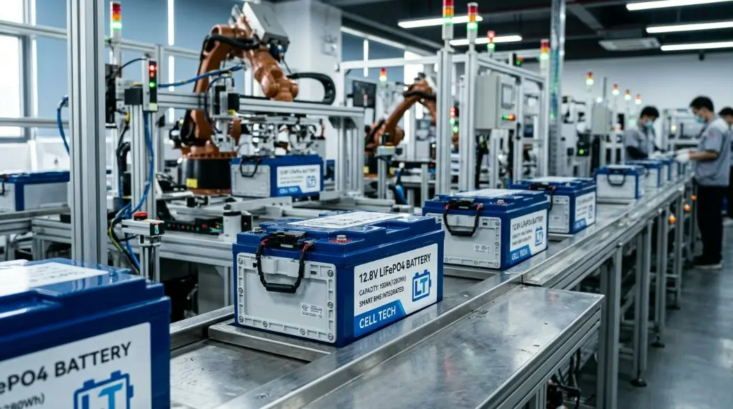 Vodilna tovarna baterij 12,8 V LiFePO4 na Kitajskem: Napredovanje pametne mestne razsvetljave in skladnost s potnim listom EU za baterije leta 2026